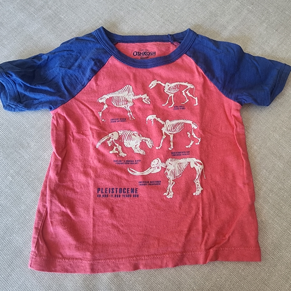 *nd Oshkosh 18-24 month dinosaurs baseball tee